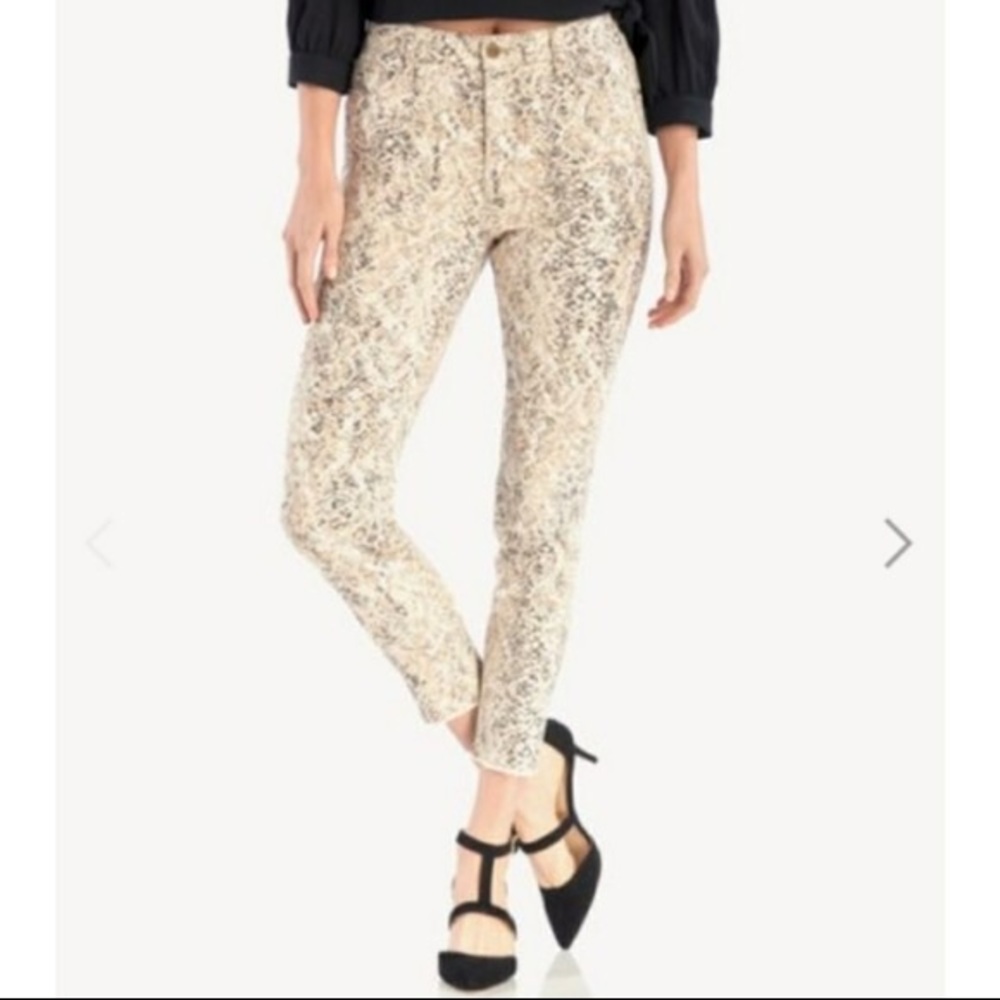 Sanctuary denim social ankle skinny high rise jeans in snakeskin print NWT